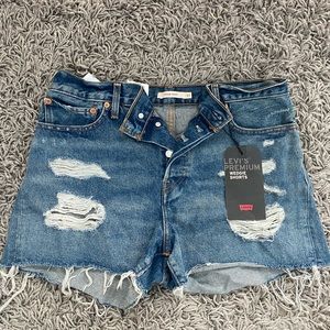 Levi’s wedgie denim shorts